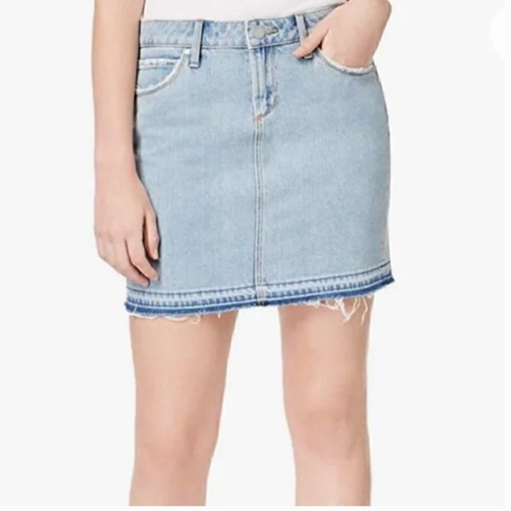 Articles of Society stacy mini light wash denim skirt size 28